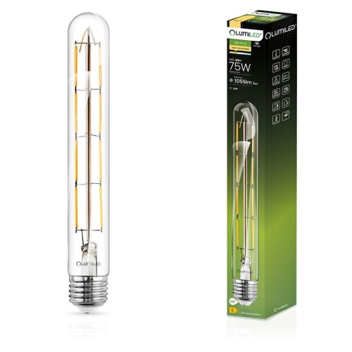 Żarówka LED E27 8W Filament T30 Tuba 360° 3000K biała ciepła z opakowaniem