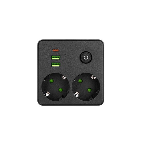 Rozgałęźnik MODI 2 gniazda 230V +3xUSB