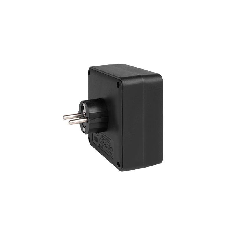 rozgałęźnik czarny 2x230V + 3xUSB