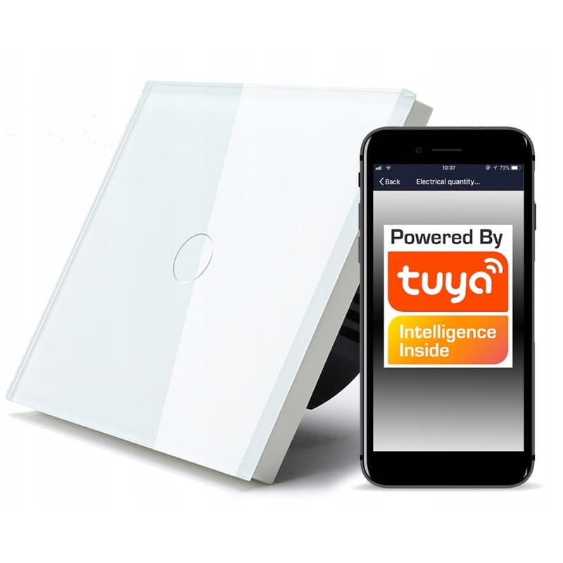 Bezprzewodowy włącznik światła WiFi Tuya pojedynczy