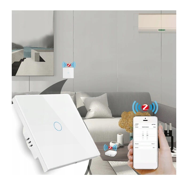 pojedynczy włącznik światła WiFi