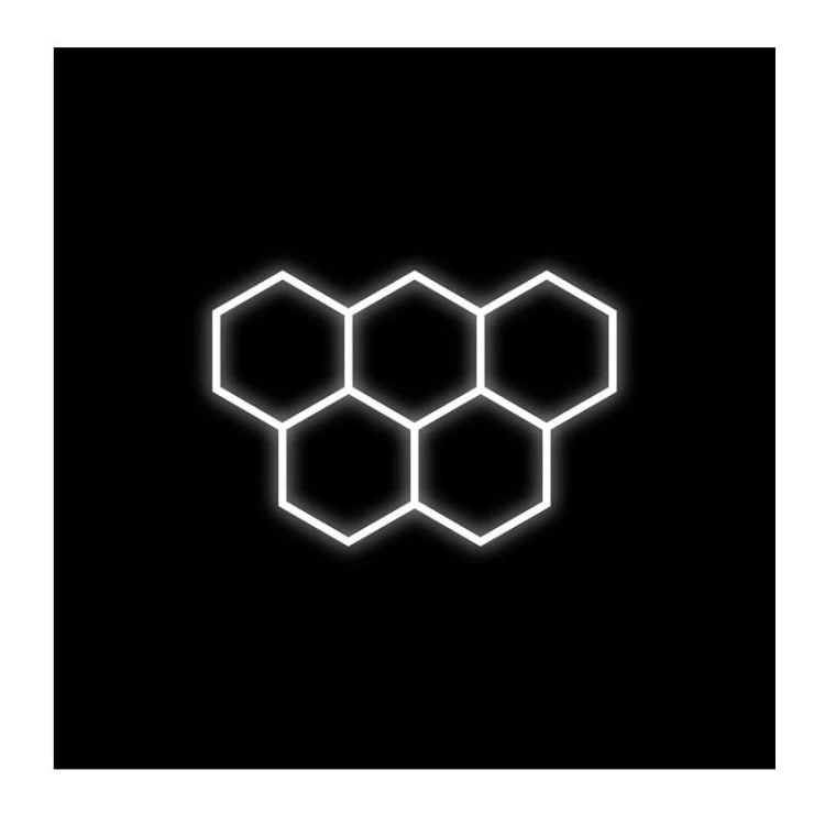 Zestaw 5 lamp LED HEXAGON 192W 6500K 230V AC