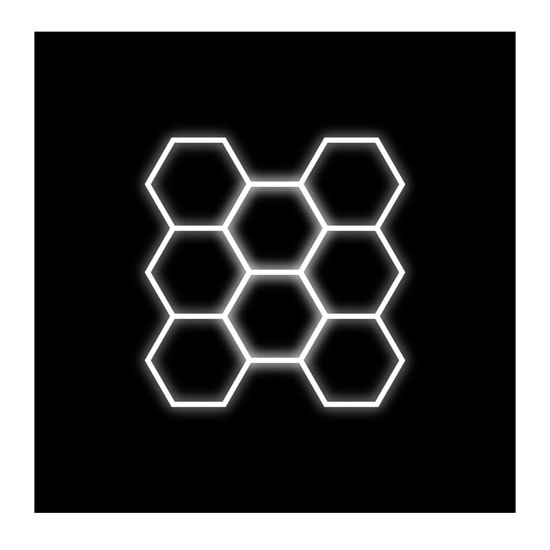 Zestaw 8 lamp LED HEXAGON 280W 6500K 230V AC