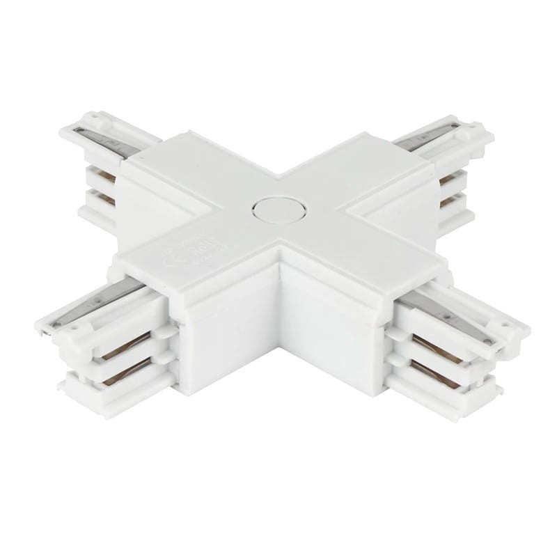 łącznik x biały z zasilaniem