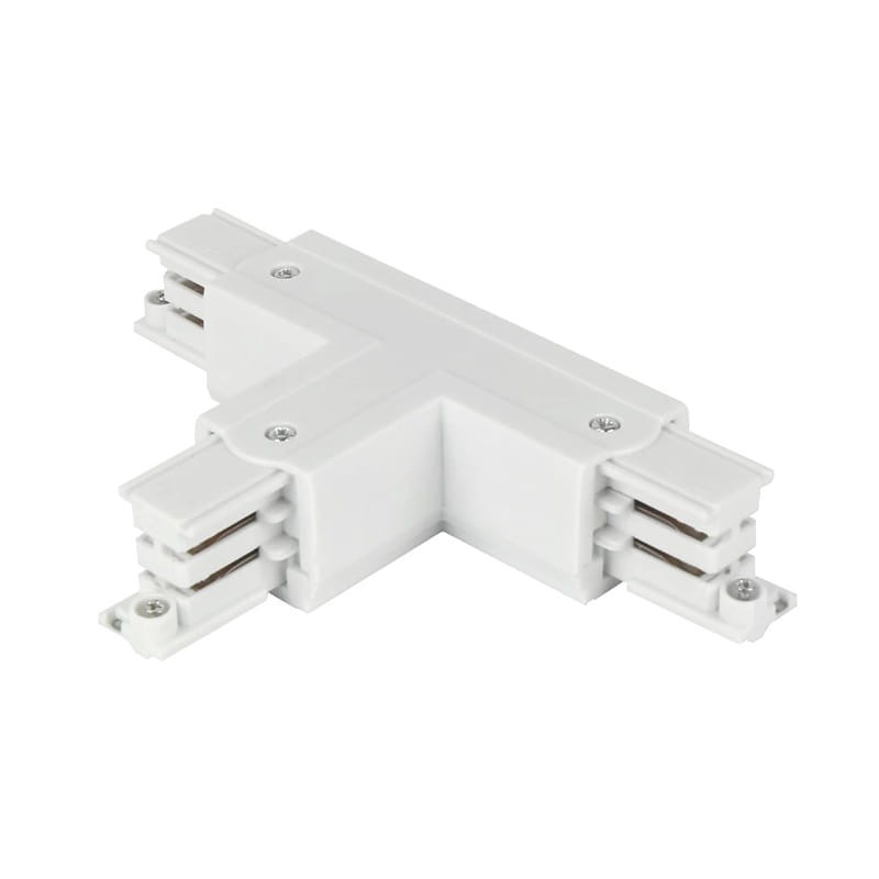 Łącznik T do szynoprzewodu LUMICANTO prawy biały z zasilaniem PRIME