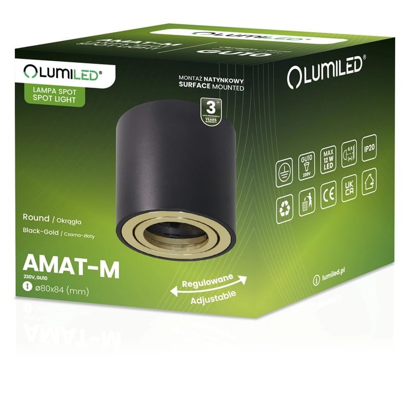 opakowanie oprawy natynkowej 84mm AMAT-M