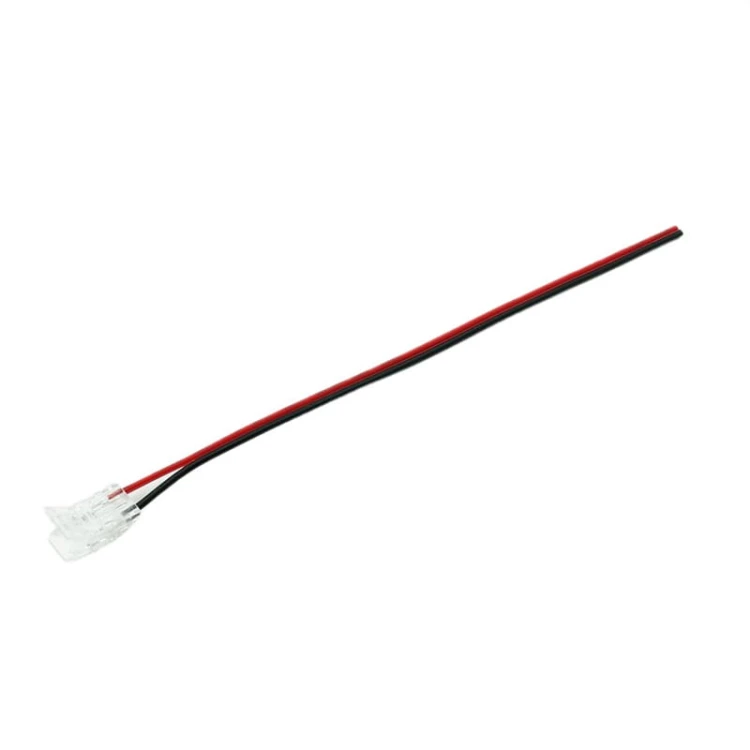 Złączka jednostronna 8 mm 2 pin COB z przewodem 100 mm