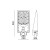 Oprawa, lampa solarna LED STREET z czujnikiem 30W IP65 2CCT + pilot wymiary