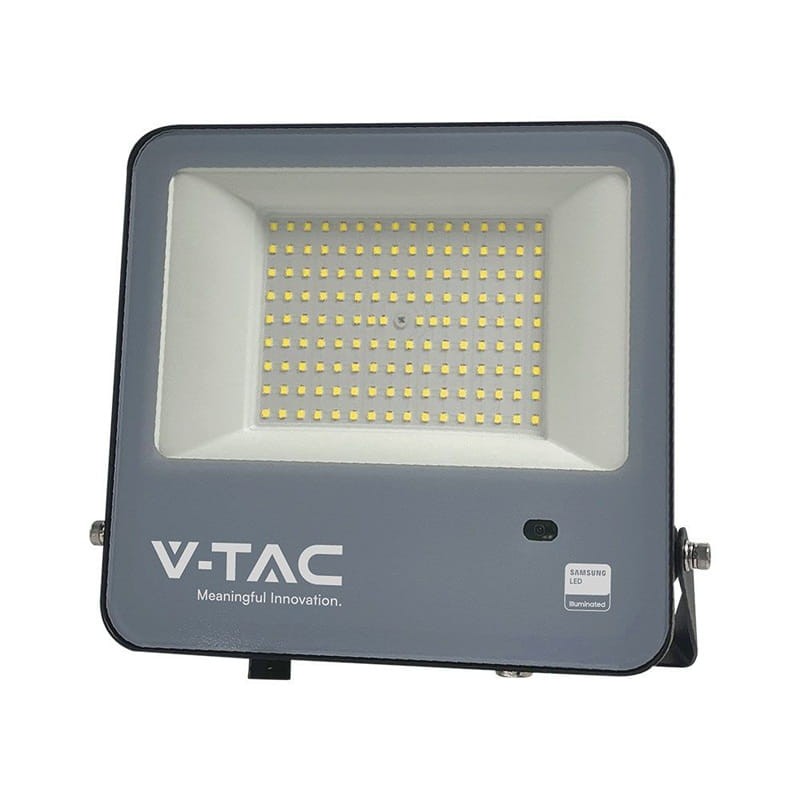 Naświetlacz LED V-TAC 100W 4000K 13500lm z czujnikiem zmierzchu, diody SAMSUNG, czarny
