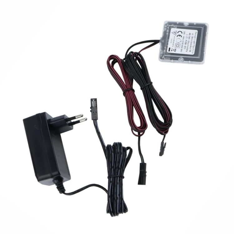 Włącznik pojemnościowy LED 12V DC 3A podblatowy + zasilacz 36W