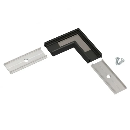 Łącznik kątowy 90° do profilu aluminiowego LED SURFACE10 - czarny anodowany