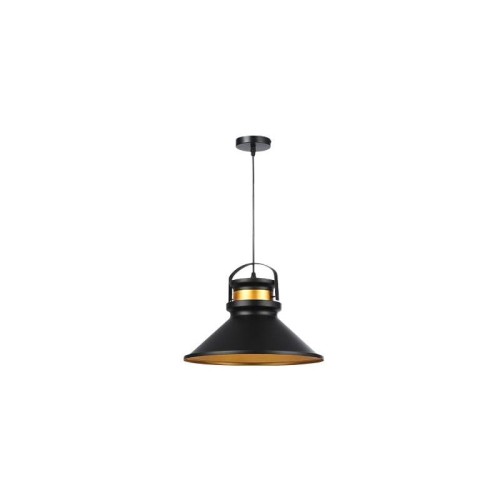 Lampa sufitowa wisząca 1xE27 Tao 37cm czarna + miedź