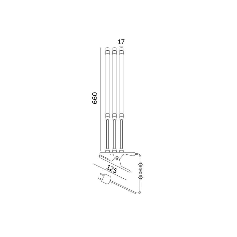 wymiary lampy 10W viatro