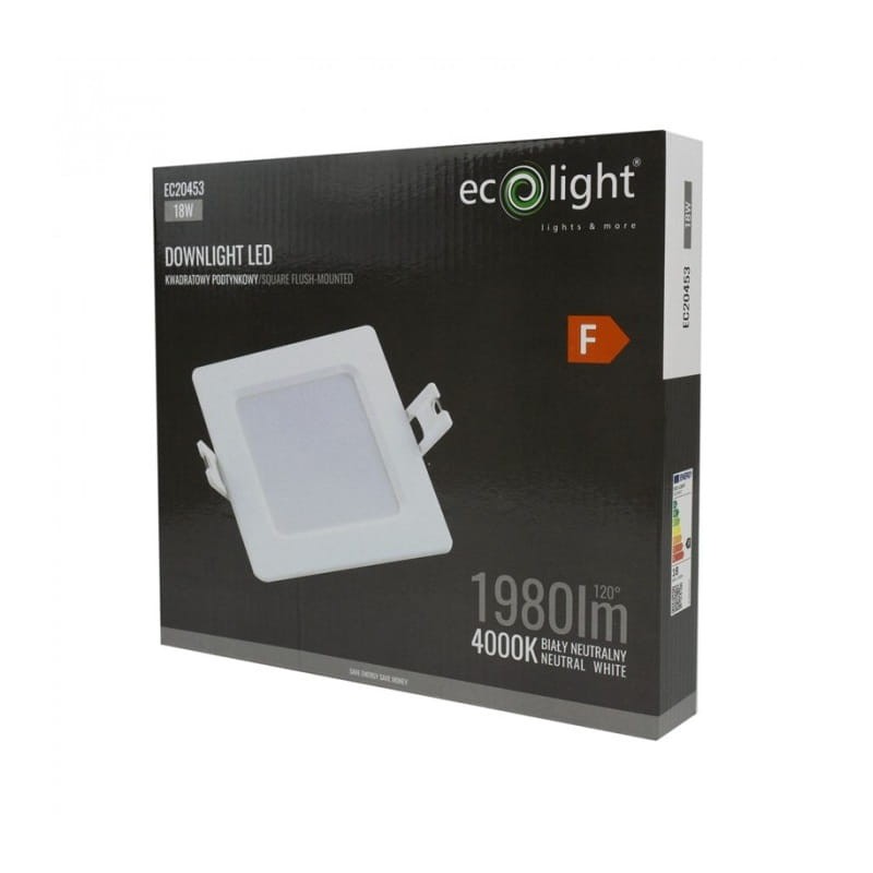 opakowanie panelu LED 18W 1980lm 4000K