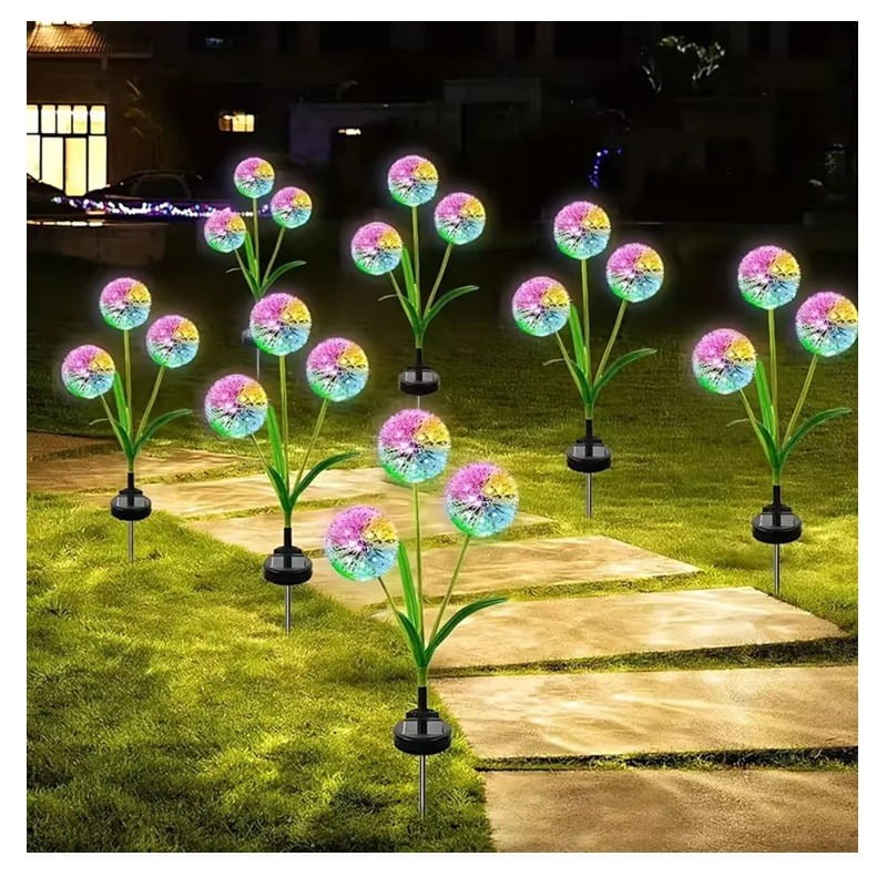 lampa wbijana solarna rgb