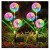 Lampa ogrodowa solarna wbijana RGB 71cm