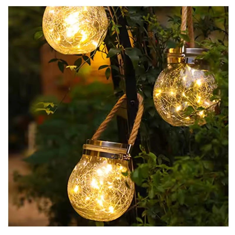 lampa ogrodowa solarna słoik