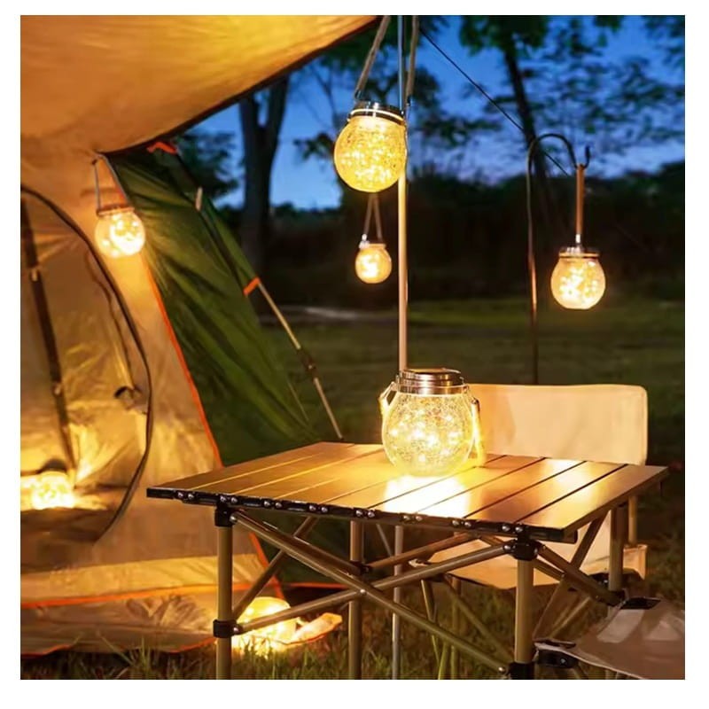 Lampa ogrodowa LED solarna wisząca