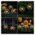 Lampa ogrodowa solarna LED RGB 90cm wbijana dmuchawiec