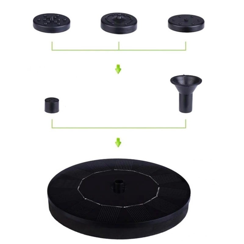 fontanna led solarna pływająca