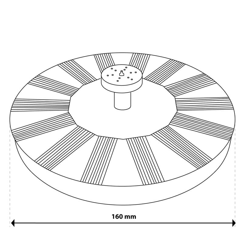 wymiary fontanny led