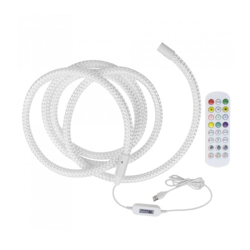 Zestaw lina LED RGB 5W 3m DC5V USB IP20 + pilot