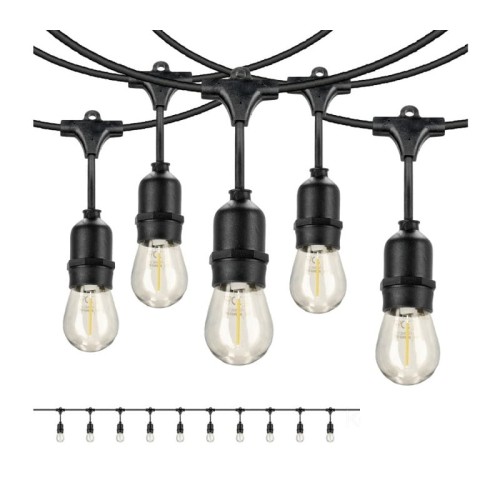 Lampa, oprawa zwieszana, girlanda 10x1W E27 długość 10m BAJA