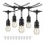 Lampa, oprawa zwieszana, girlanda 10x1W E27 długość 10m BAJA