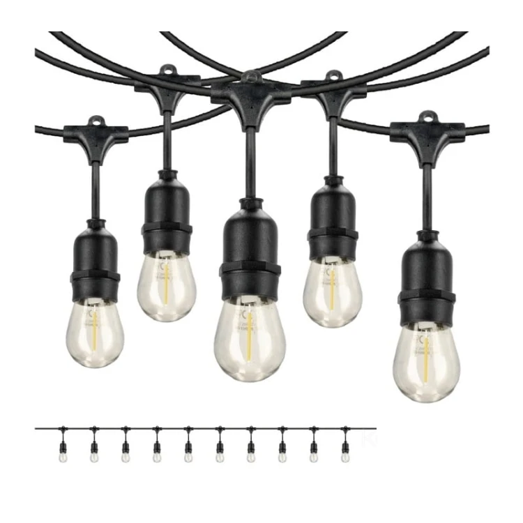 Lampa, oprawa zwieszana, girlanda 10x1W E27 długość 10m BAJA