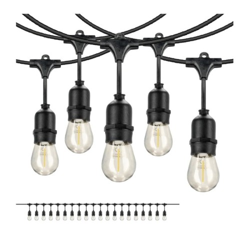 Lampa, oprawa zwieszana, girlanda 20x1W E27 długość 10m BAJA