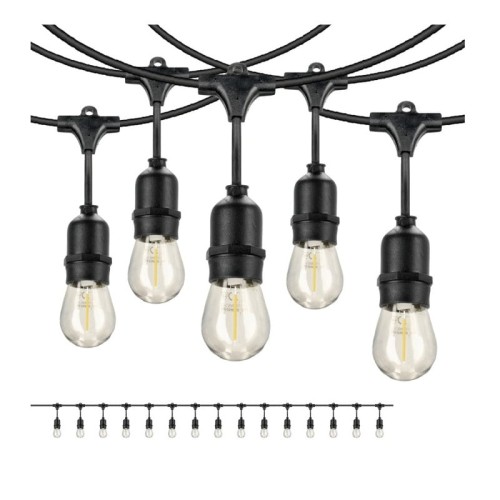 Lampa, oprawa zwieszana, girlanda 15x1W E27 długość 15m BAJA
