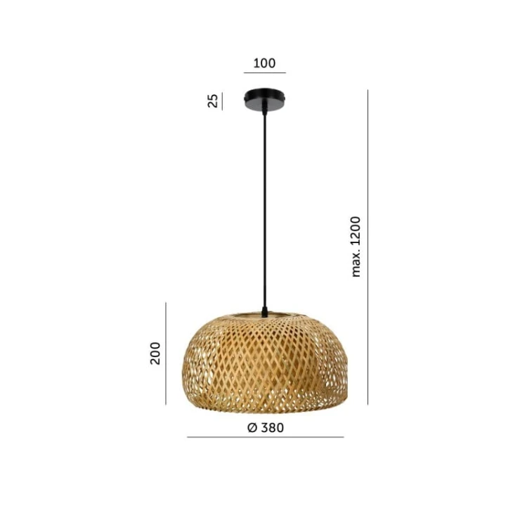wymiary lampy baku