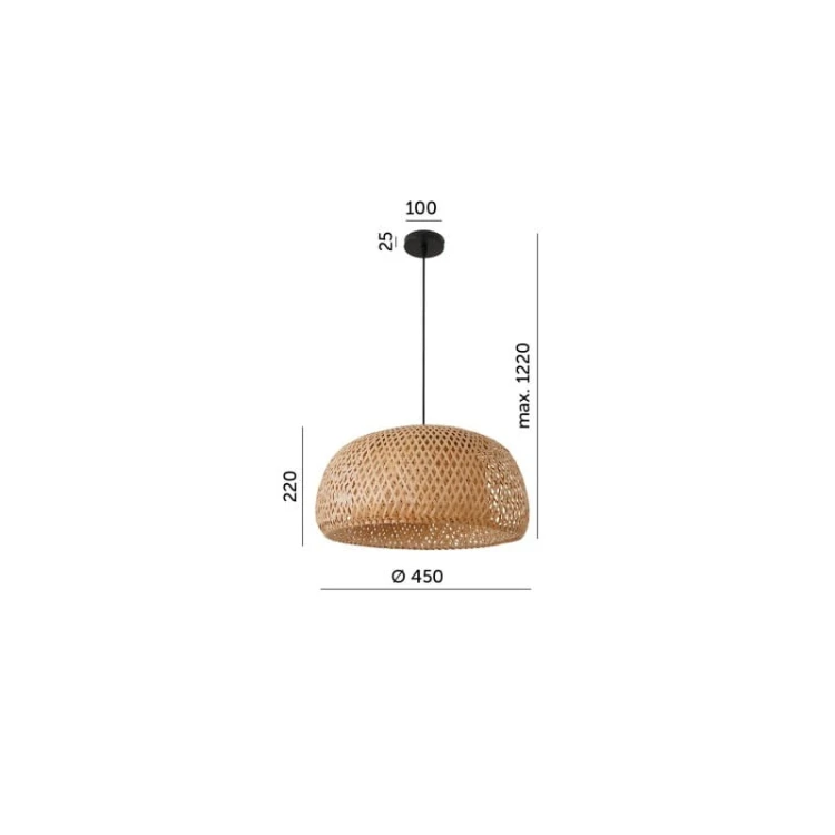wymiary lampy baku l
