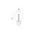 wymiary żarówka led27 st45 1w