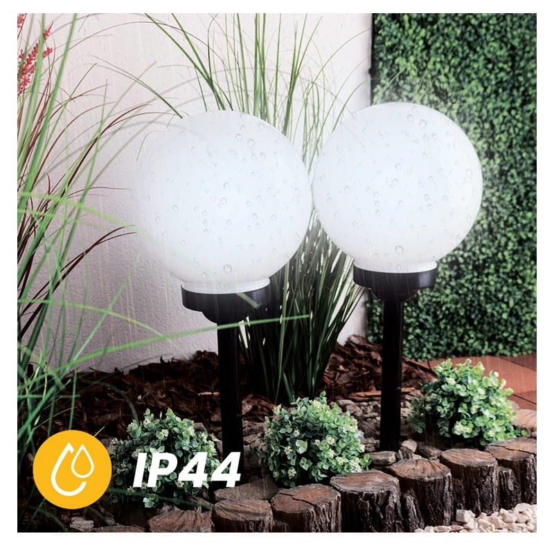 Lampa ogrodowa solarna 20cm ATRIS wbijana kula 6500K