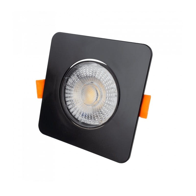 Panel LED 3W/5W/7W CCT podtynkowy czarny kwadrat ruchomy