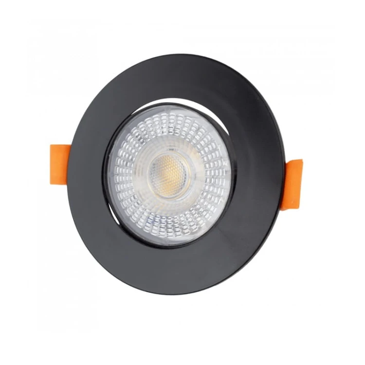 Panel LED 3W/5W/7W CCT podtynkowy czarny okrągły ruchomy