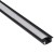 PROFIL aluminiowy wpuszczany czarny do TAŚMY LED 2 metry - zestaw