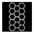 Zestaw 14 lamp LED HEXAGON 456W 6500K 230V AC