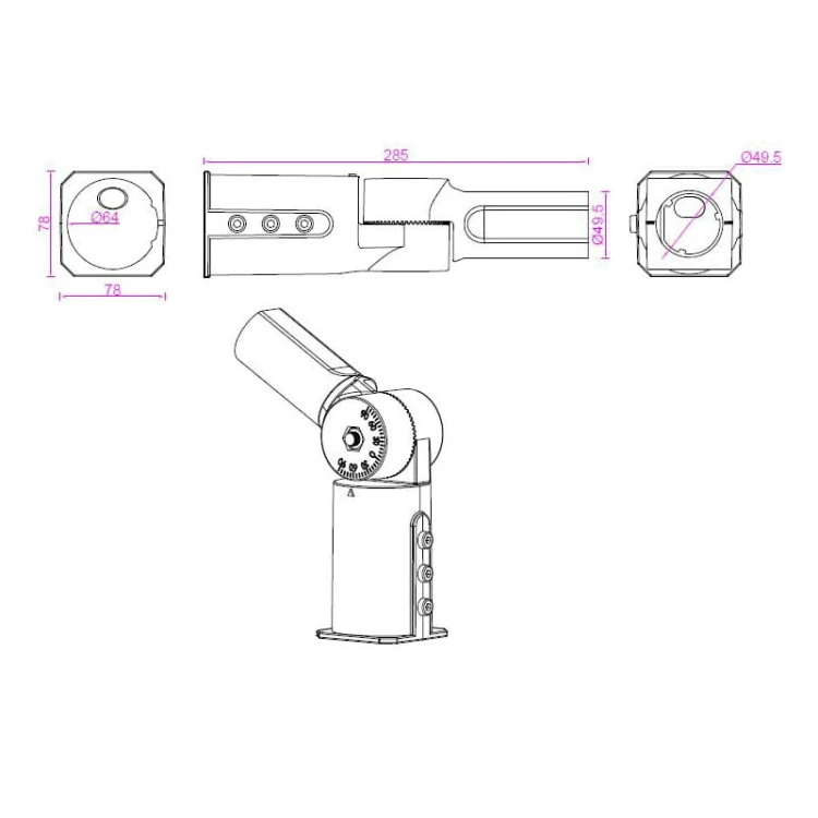wymiary adaptera 9234