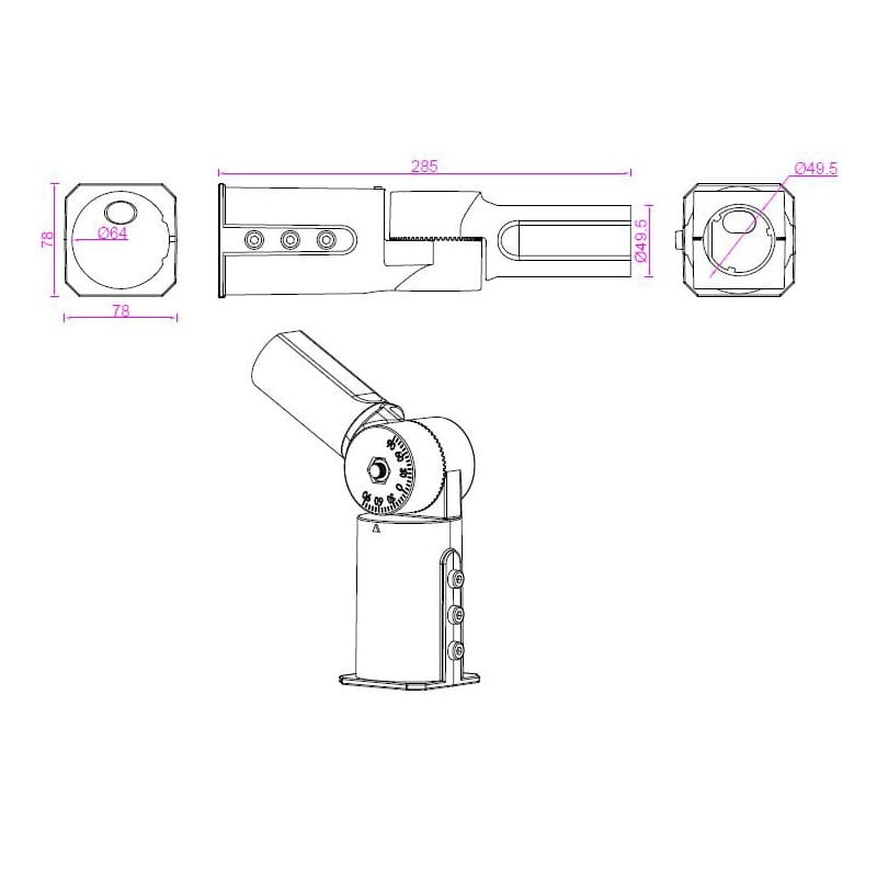 wymiary adaptera 9234