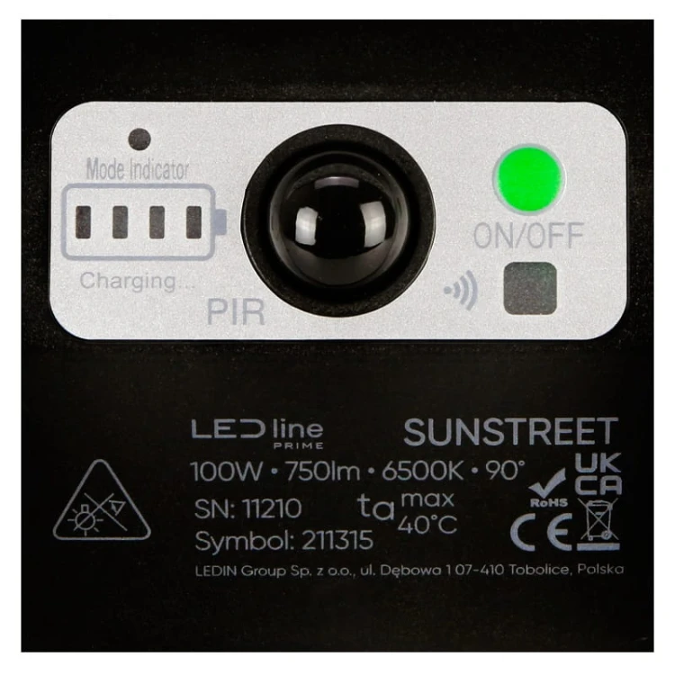 czujnik lampy solarnej 211315