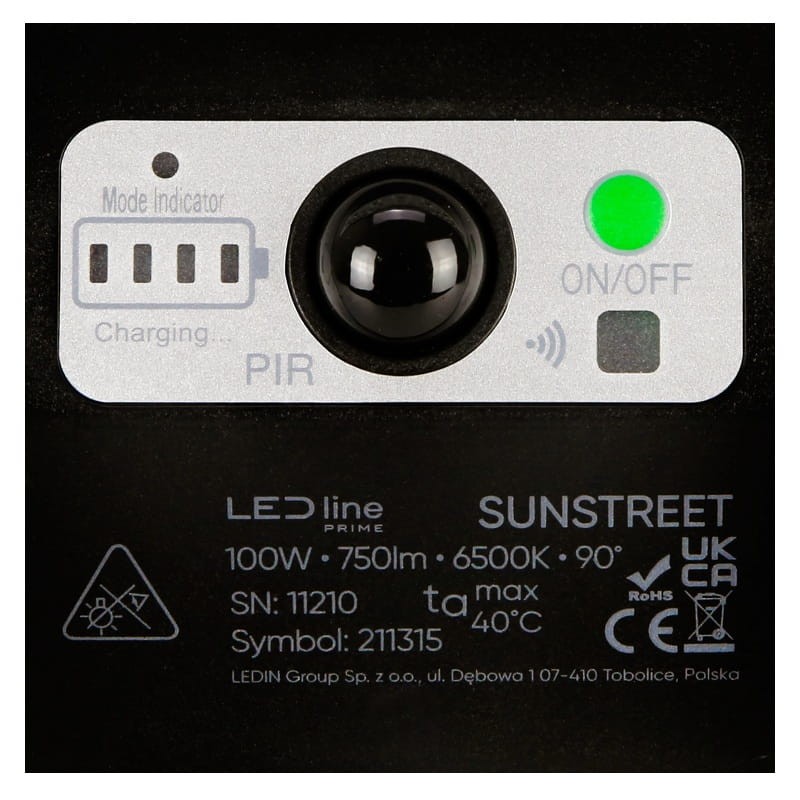 czujnik lampy solarnej 211315