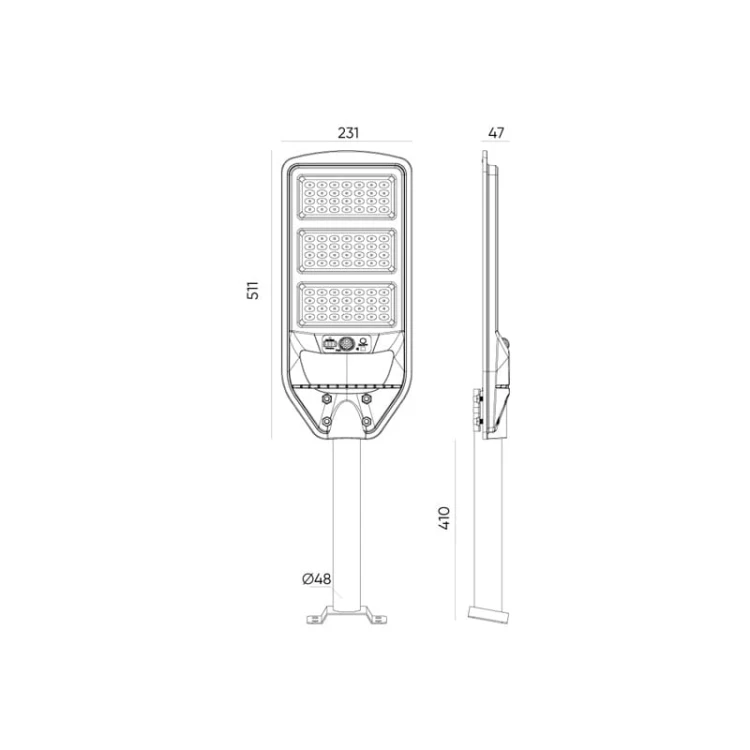 wymiary lampy 211322