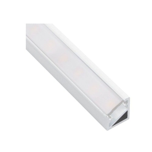 Profil 2m DES Triline Mini do taśm LED aluminiowy kątowy + klosz mleczny 2m