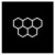 Zestaw czarny 5 lamp LED HEXAGON 192W 6500K 230V AC
