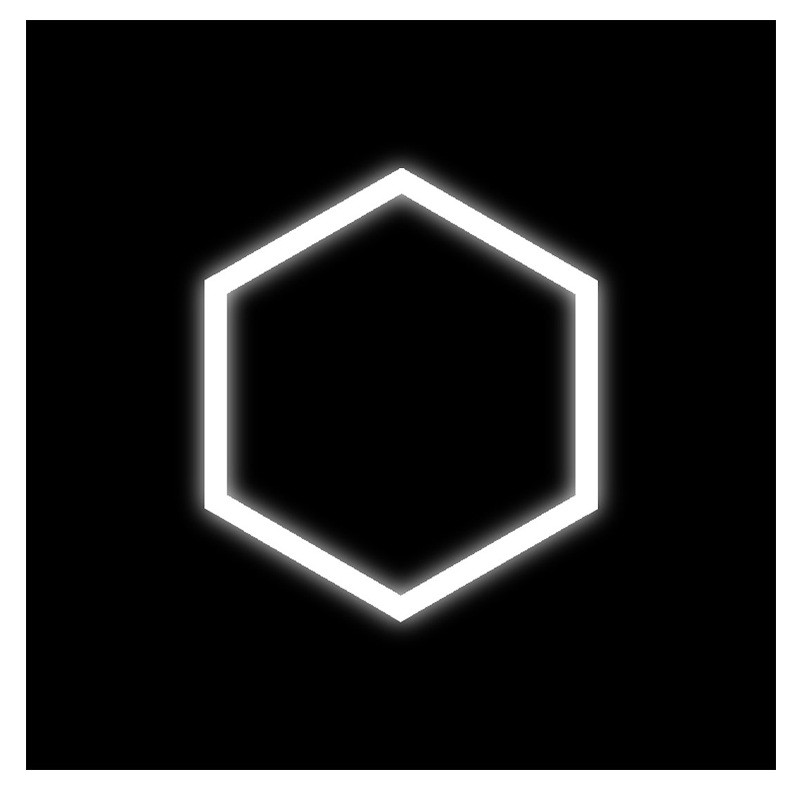 Zestaw czarny lamp LED 1 HEXAGON 42W 4000K 230V AC