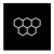Zestaw 5 lamp LED HEXAGON 192W 4000K 230V AC