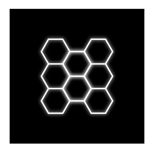 Zestaw 8 lamp LED HEXAGON 280W 4000K 230V AC