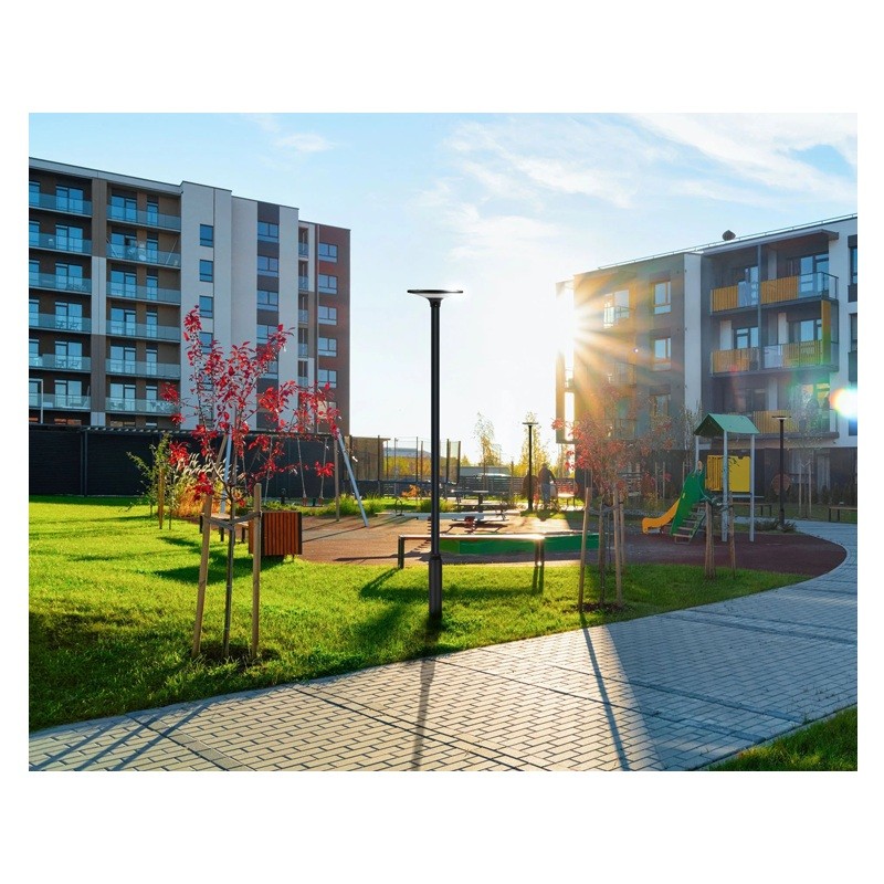 Lampa uliczna parkowa LED LEDline PRIME SOLARNA 20W 3000K/4000K SUNLO zdjęcie poglądowe